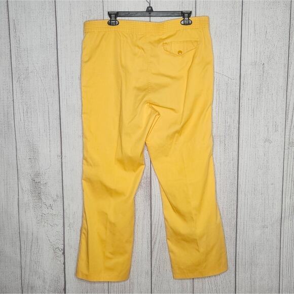Vintage Activewear by Sears Mustard Yellow Casual Pants, size Medium - Picture 3 of 6